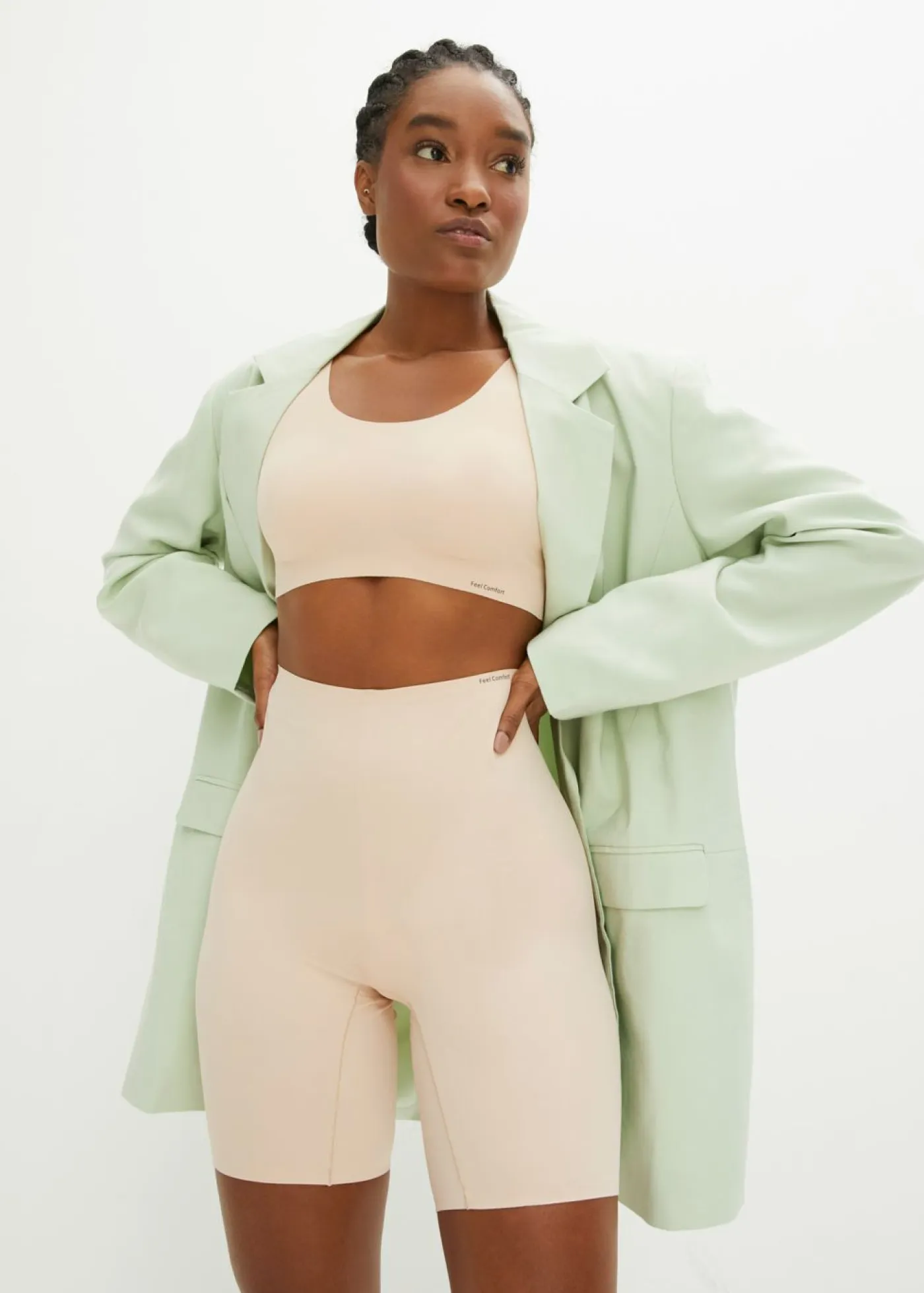 Hot Pantalón ciclista Feel Comfort con corte láser Mujer Sin Costuras|Bragas