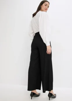 Sale Pantalón con aplicaciones de perlas de punto estructurado Mujer Pantalones