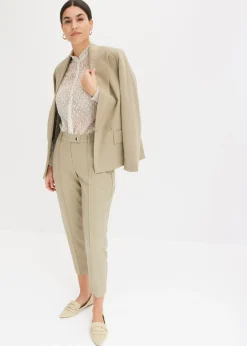 Pantalón con cintura cómoda Mujer Pantalones|Novedades