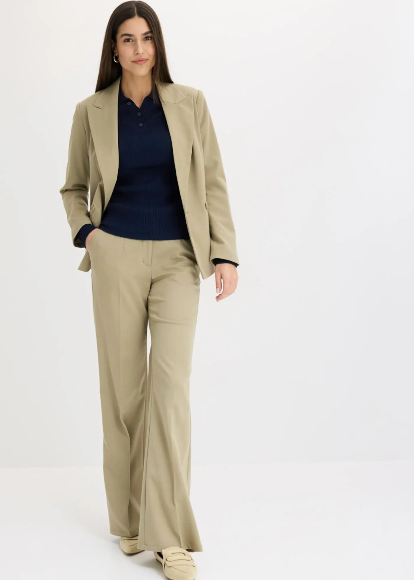 Clearance Pantalón con cintura cómoda Mujer Pantalones|Tallas Pequeñas