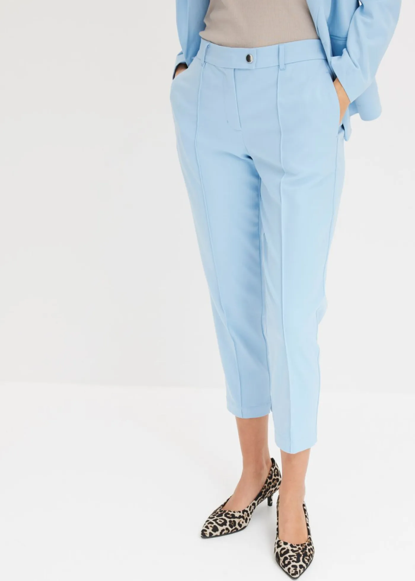 Pantalón con cintura cómoda Mujer Pantalones|Novedades