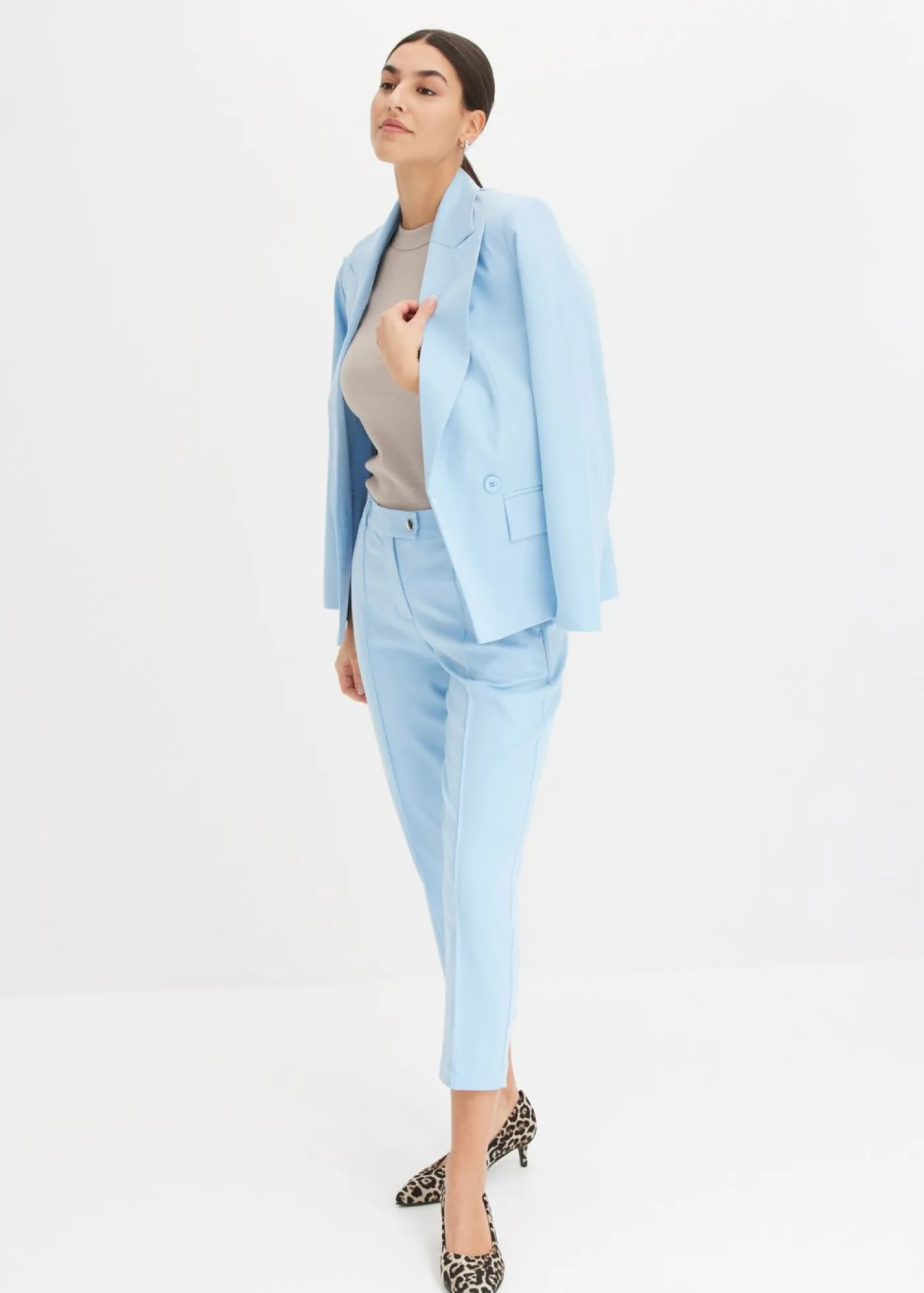 Pantalón con cintura cómoda Mujer Pantalones|Novedades