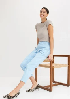 Pantalón con cintura cómoda Mujer Pantalones|Novedades