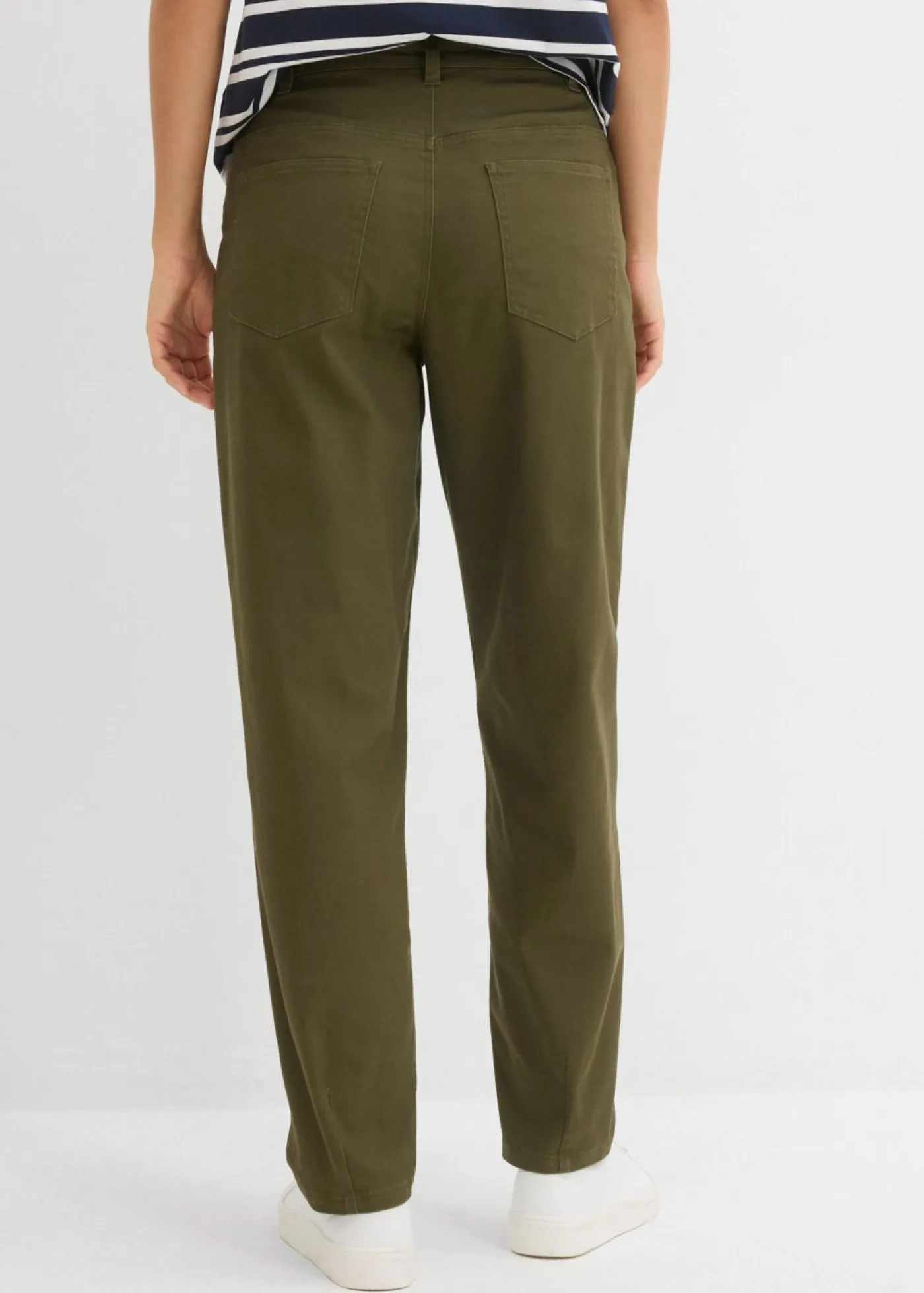 Outlet Pantalón con cinturilla cómoda y corte barrel Mujer Pantalones|Novedades