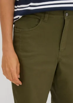 Outlet Pantalón con cinturilla cómoda y corte barrel Mujer Pantalones|Novedades