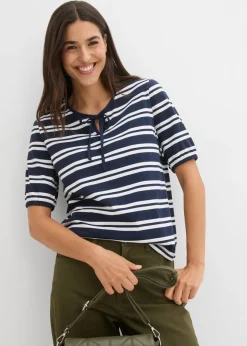 Outlet Pantalón con cinturilla cómoda y corte barrel Mujer Pantalones|Novedades