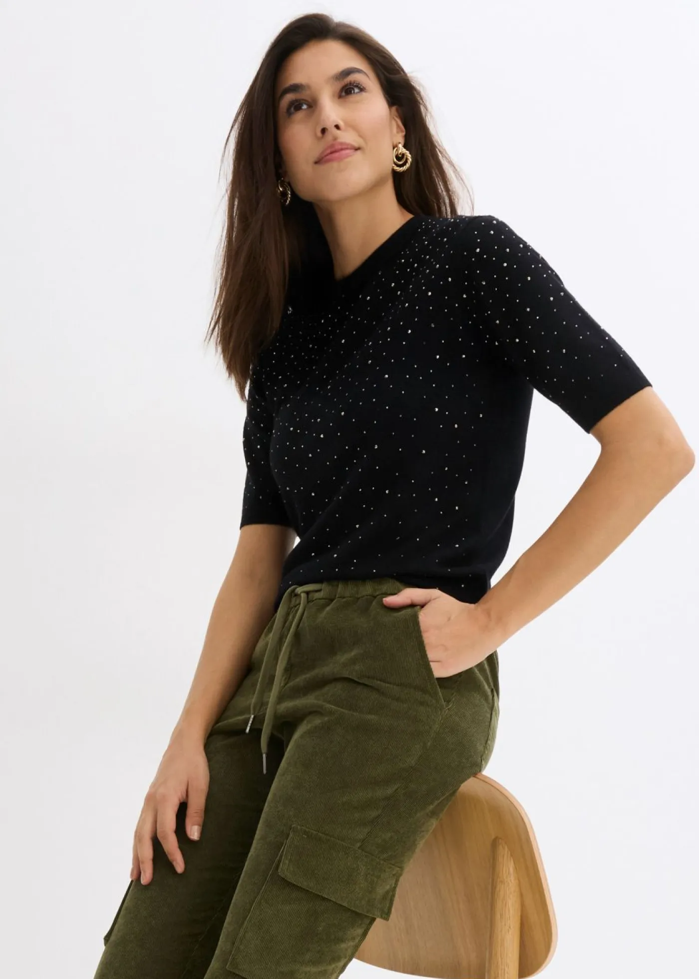 Best Pantalón con cinturilla elástica Mujer Pantalones