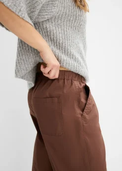 Discount Pantalón con corte barrel y cintura cómoda Mujer Pantalones
