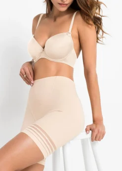 Pantalón con efecto moldeador medio Mujer Shorts Moldeadores|Básicos