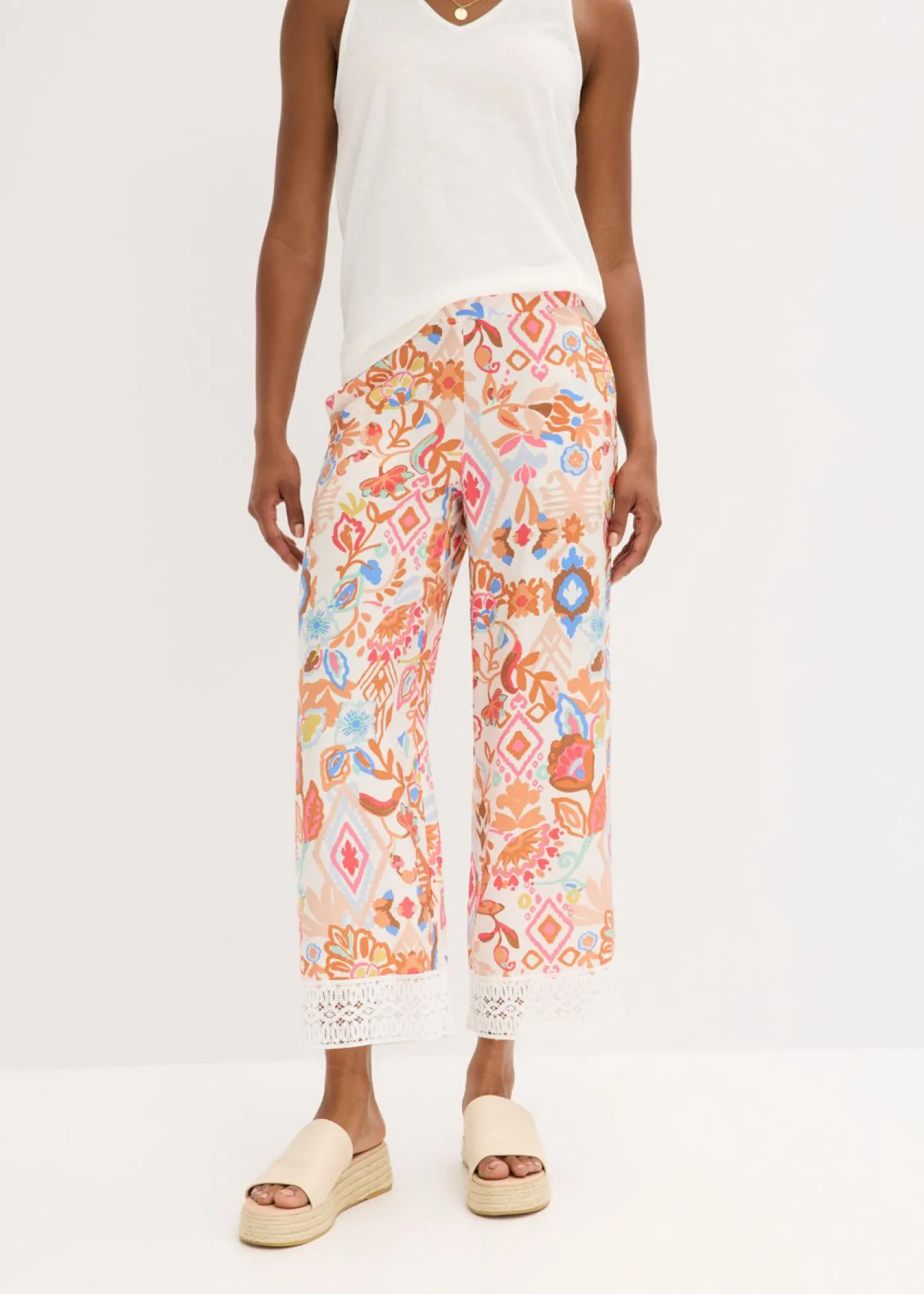 Discount Pantalón con encaje Mujer Pantalones