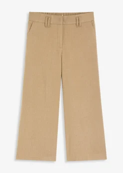 Outlet Pantalón con espiga en aspecto de lana Mujer Shorts|Pantalones