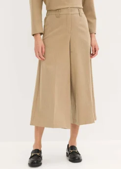 Outlet Pantalón con espiga en aspecto de lana Mujer Shorts|Pantalones