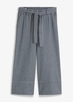 Online Pantalón con estampado de cuadros vichy Mujer Pantalones