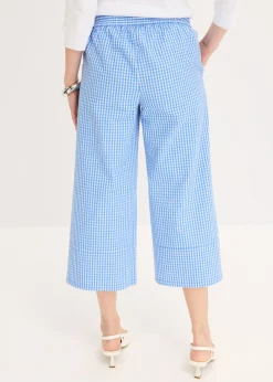Discount Pantalón con estampado de cuadros vichy Mujer Pantalones