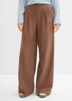 Discount Pantalón con pinzas y cinturilla cómoda Mujer Pantalones