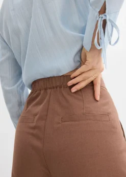 Discount Pantalón con pinzas y cinturilla cómoda Mujer Pantalones