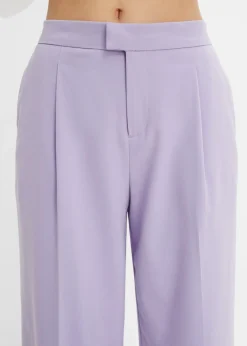 Outlet Pantalón con pinzas y cinturilla cómoda Mujer Pantalones