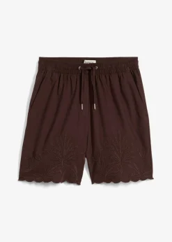 Pantalón corto con contenido de seda Mujer Premium|Shorts