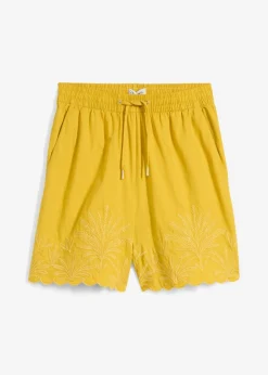 Outlet Pantalón corto con contenido de seda Mujer Premium|Shorts