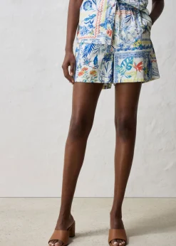 Sale Pantalón corto con contenido de seda Mujer Premium|Shorts