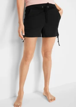 New Pantalón corto con fruncido Mujer Shorts|Pantalones