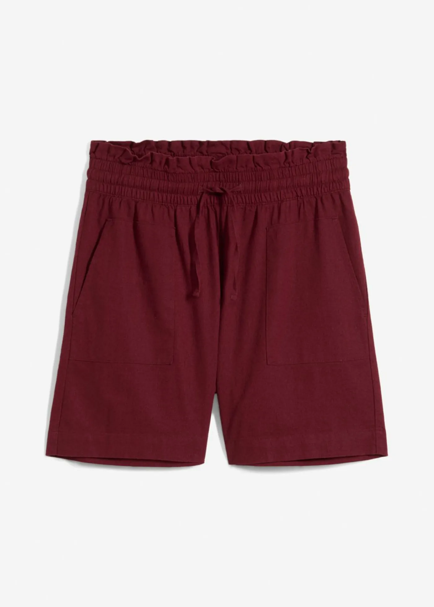 Online Pantalón corto con lino Mujer Shorts|Pantalones