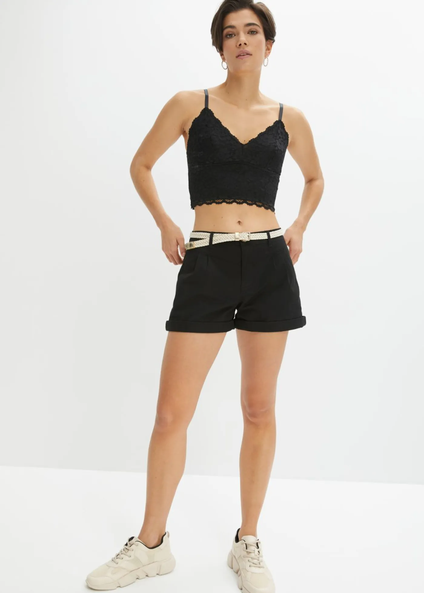 Outlet Pantalón corto de algodón Mujer Shorts|Pantalones