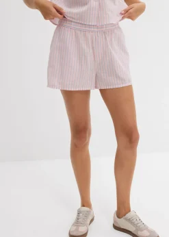 Sale Pantalón corto de algodón puro Mujer Shorts|Pantalones