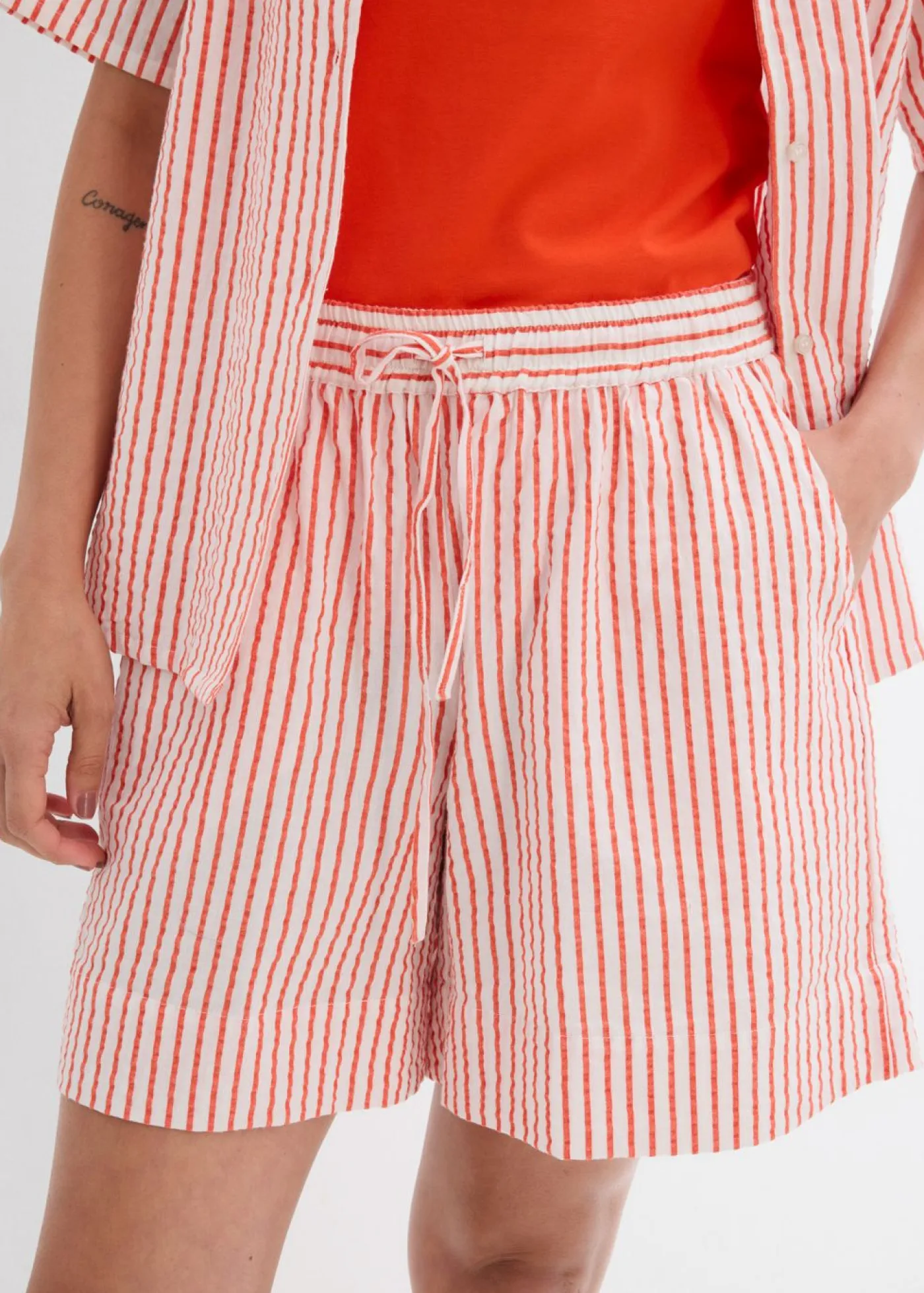 Online Pantalón corto de algodón puro Mujer Esenciales|Shorts