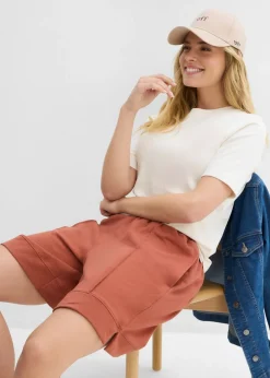 New Pantalón corto de chándal de mezcla de algodón Mujer Shorts|Ropa Cómoda