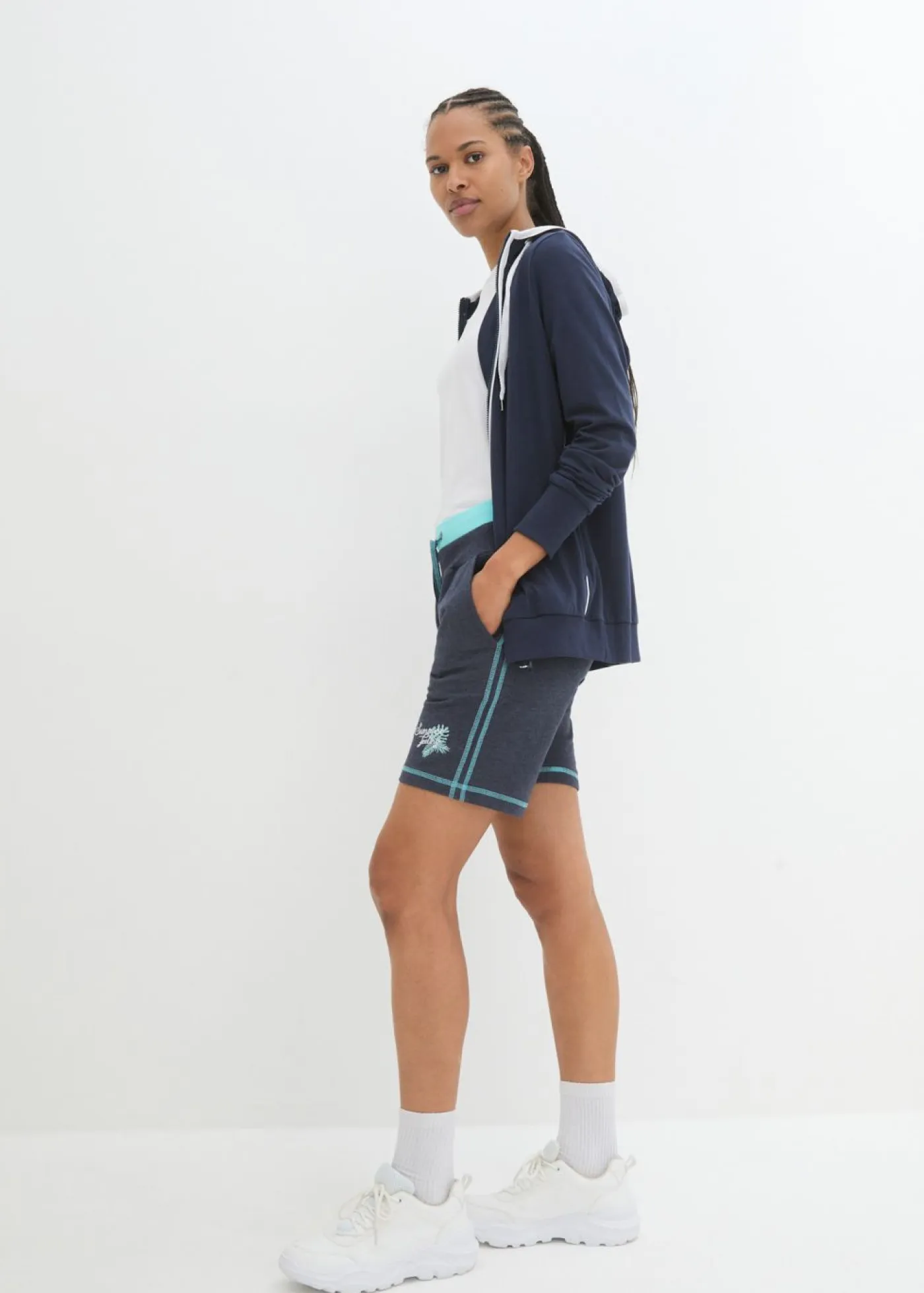 Online Pantalón corto de chándal de mezcla de algodón Mujer Conjuntos De Traje De Baño|Ropa De Playa