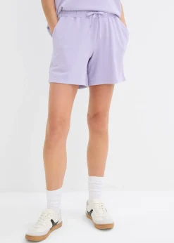 Outlet Pantalón corto de chándal de algodón puro Mujer Shorts|Ropa Cómoda