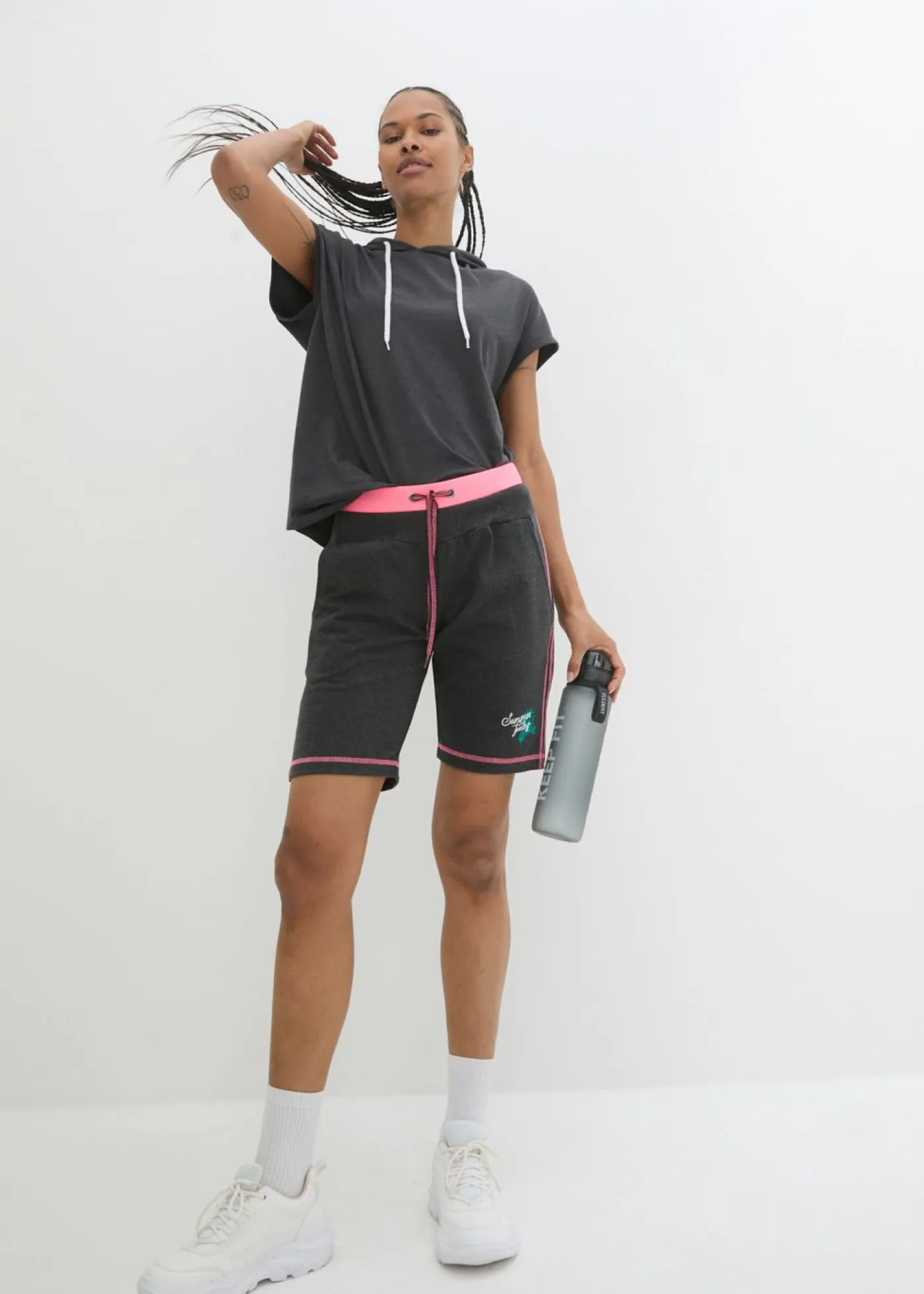 Online Pantalón corto de chándal de mezcla de algodón Mujer Conjuntos De Traje De Baño|Ropa De Playa