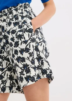 Outlet Pantalón corto de lino Mujer Shorts|Pantalones