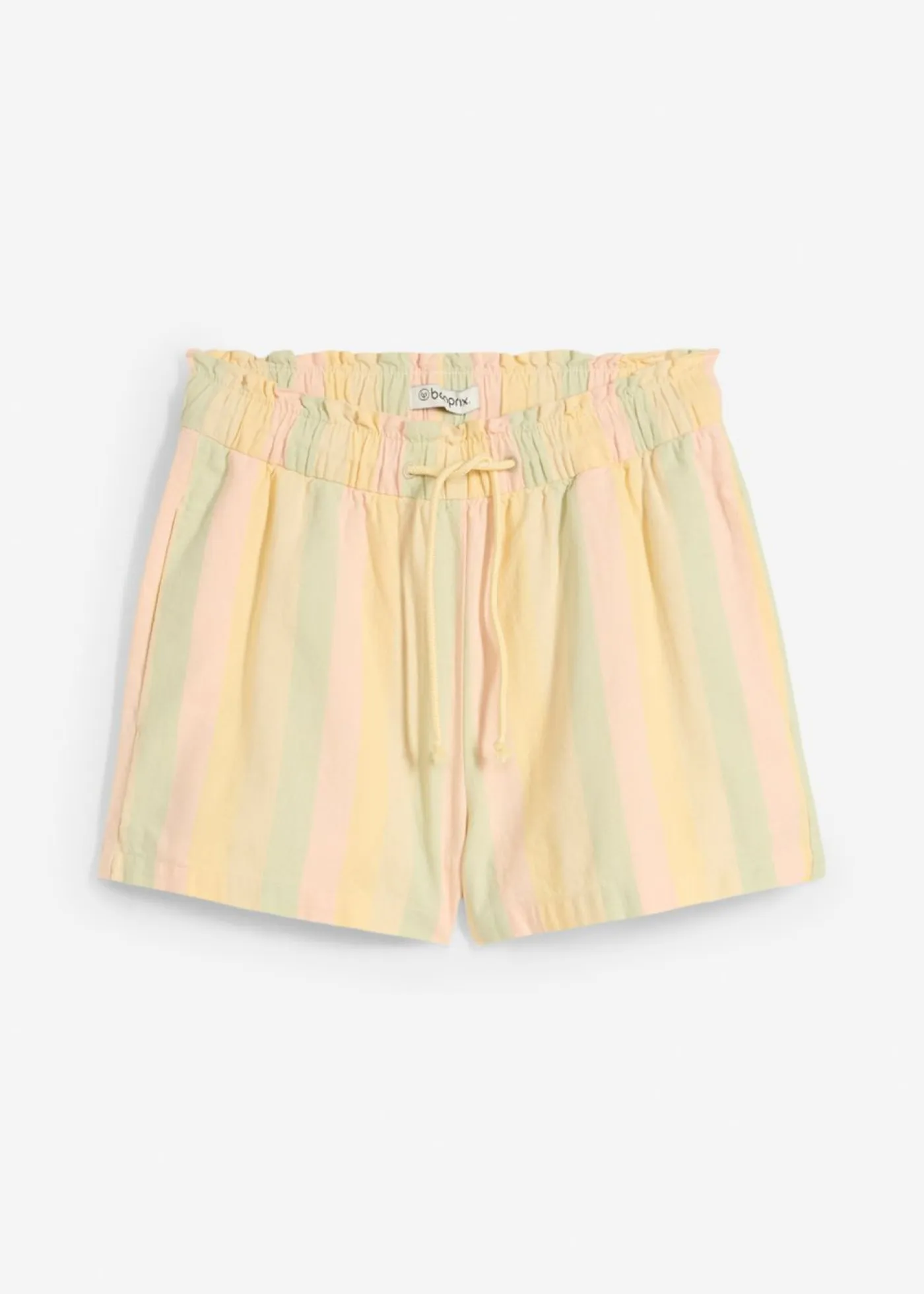 Best Pantalón corto de mezcla de lino vaporoso Mujer Shorts|Pantalones