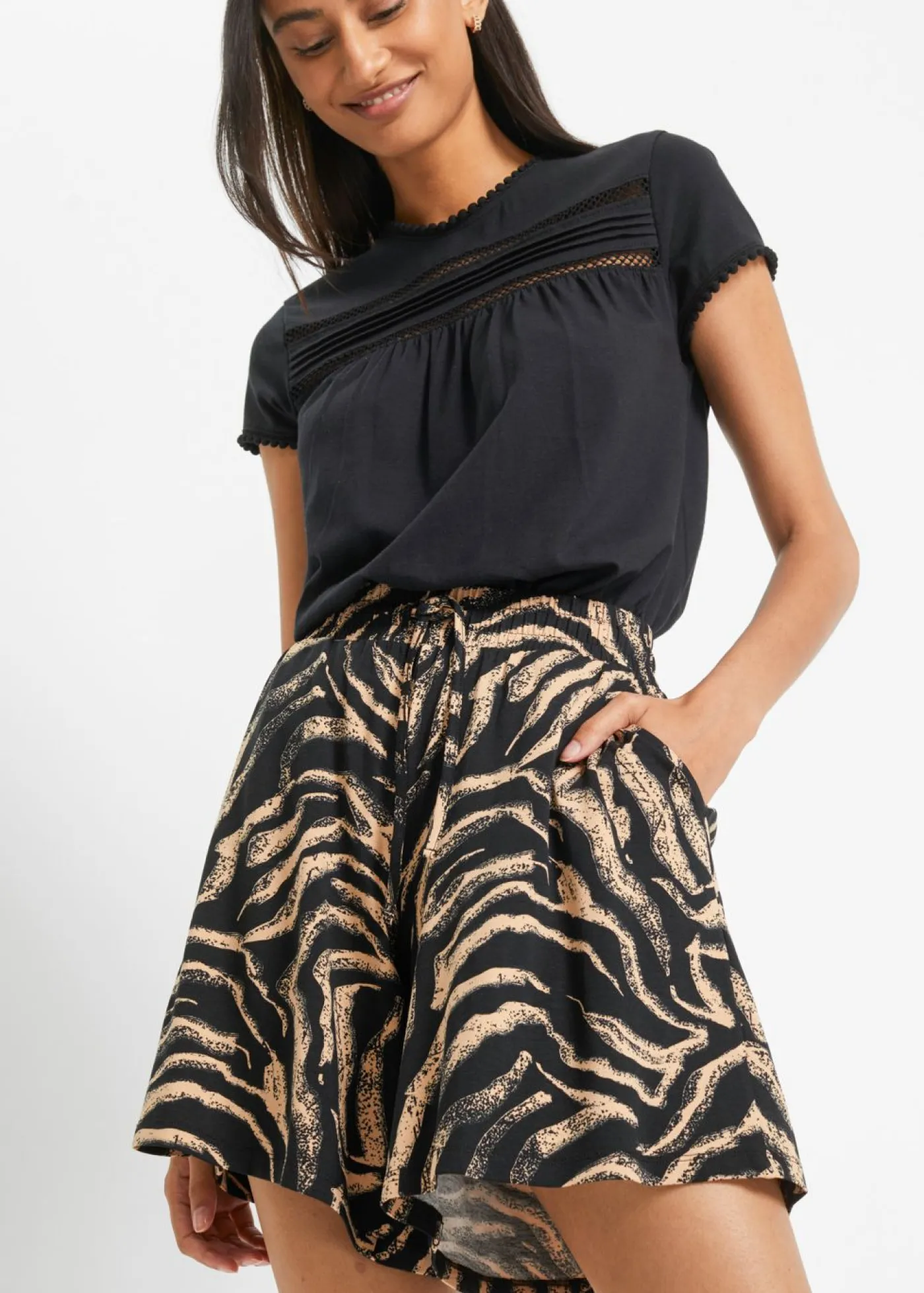 Best Pantalón corto de punto Mujer Shorts|Pantalones