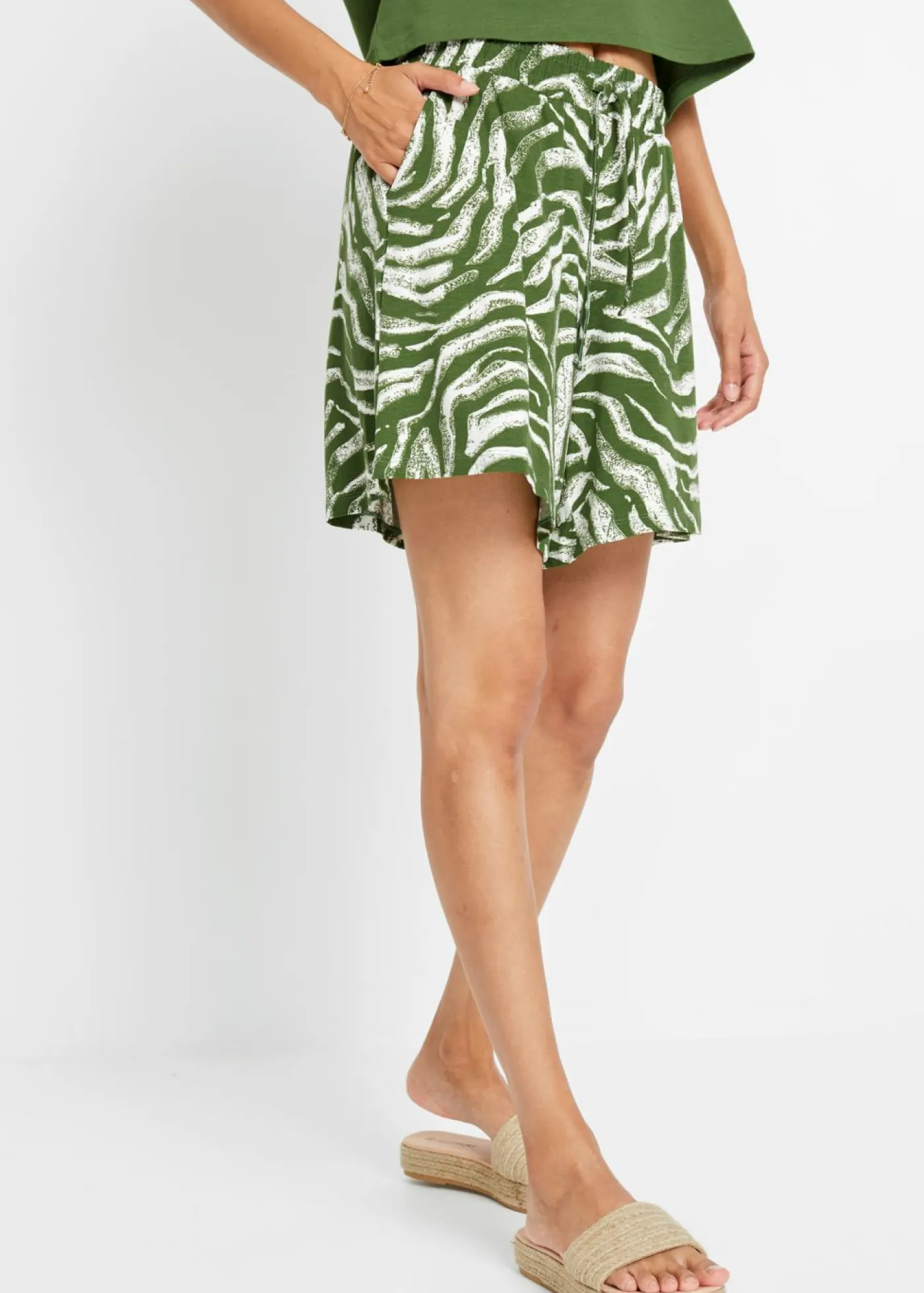 Hot Pantalón corto de punto Mujer Shorts|Pantalones