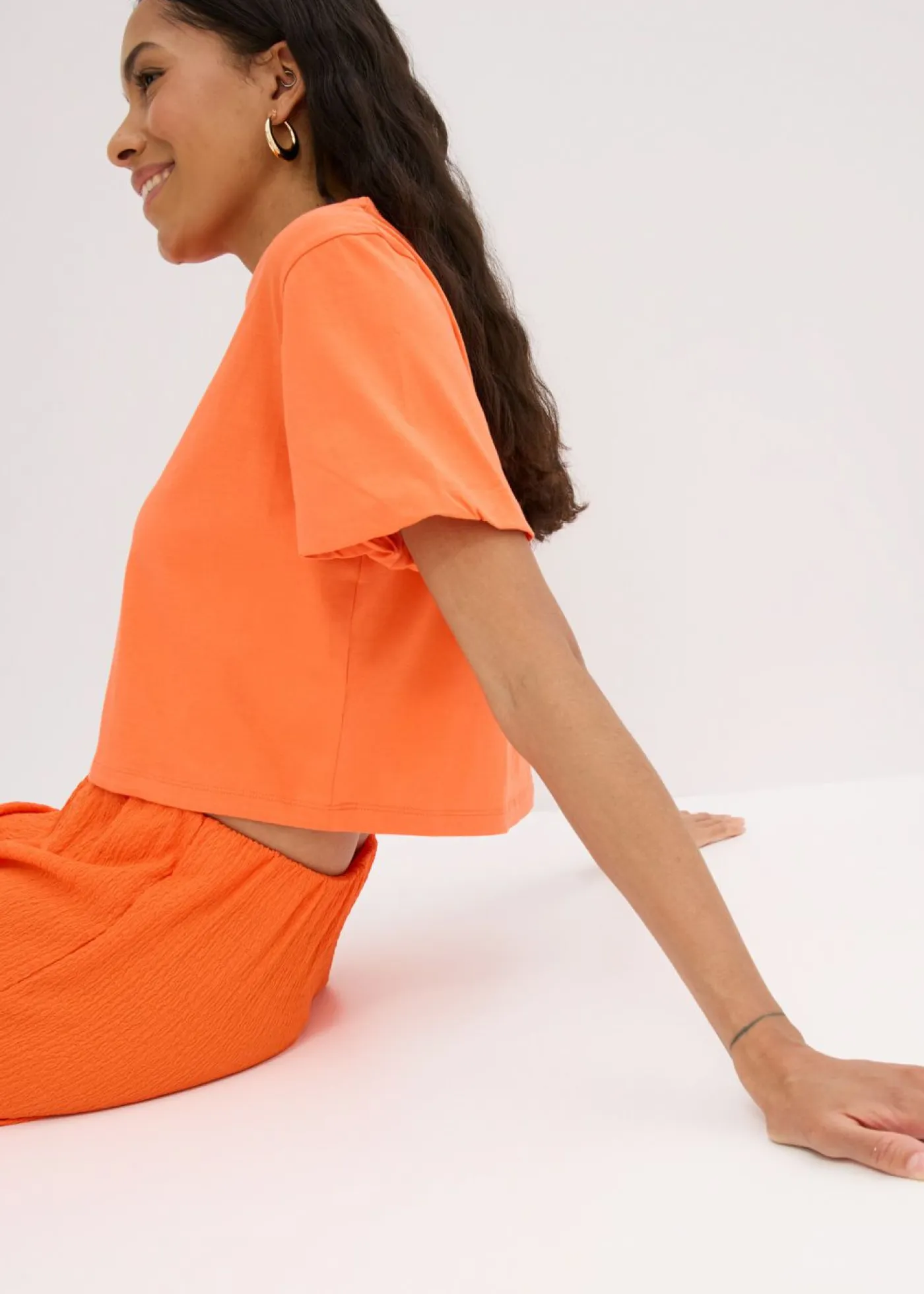 Discount Pantalón corto de punto de crepé ligero Mujer Shorts|Pantalones