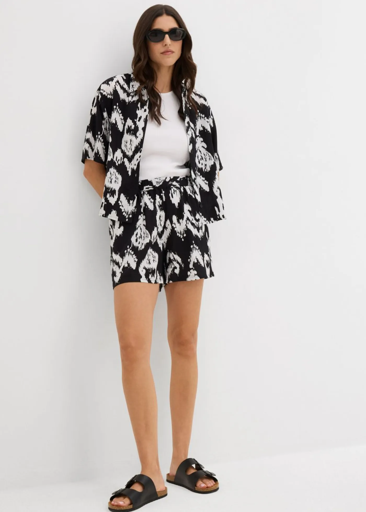 Best Pantalón corto de viscosa con cinturilla cómoda Mujer Shorts|Pantalones