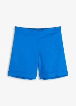Hot Pantalón corto sin cierre de mezcla de lino vaporoso Mujer Shorts|Pantalones