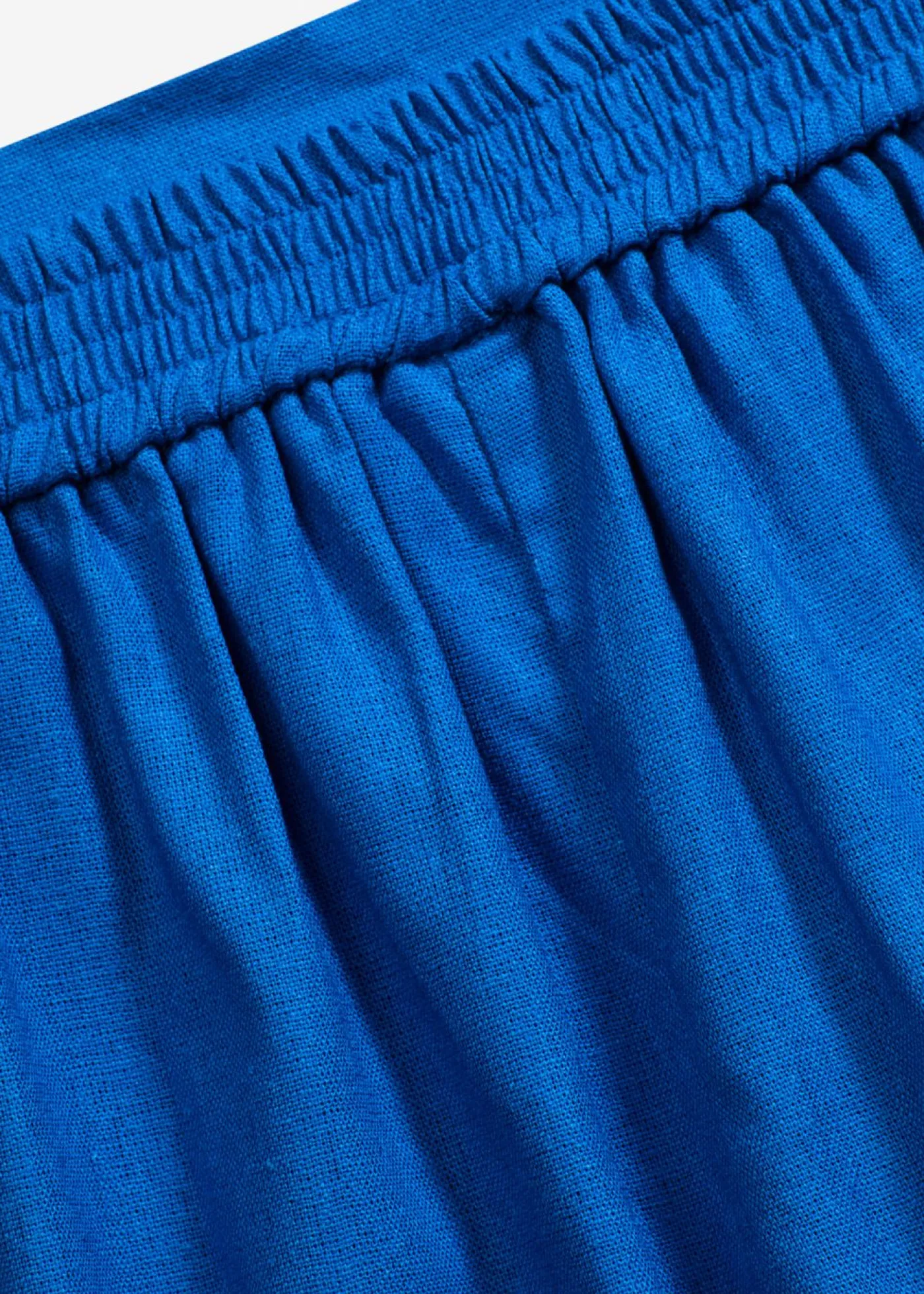 Hot Pantalón corto sin cierre de mezcla de lino vaporoso Mujer Shorts|Pantalones