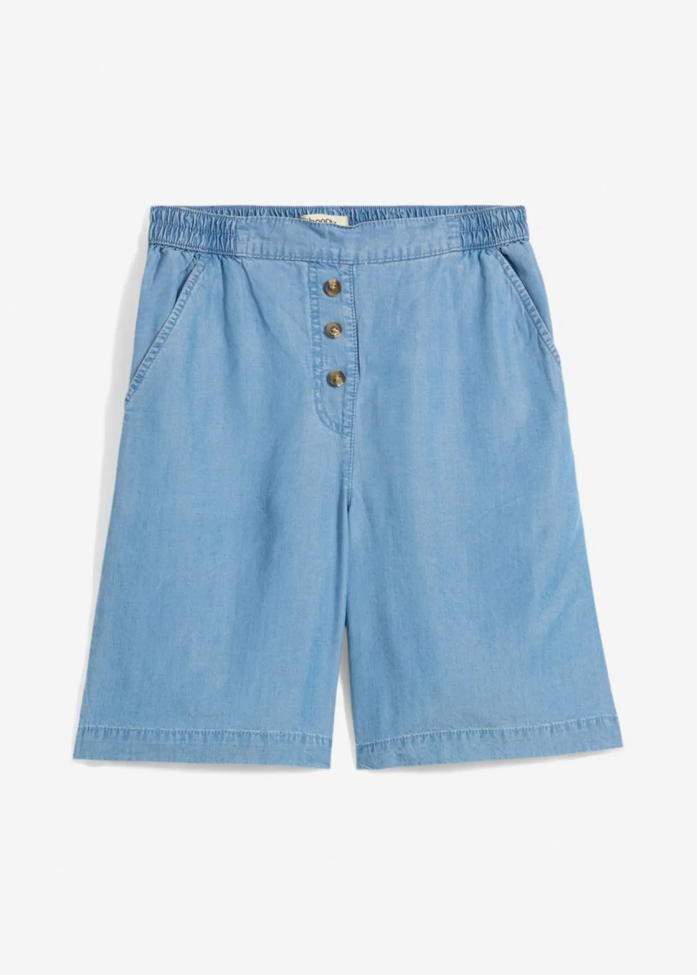Outlet Pantalón corto sin cierre de lyocell Mujer Shorts|Pantalones