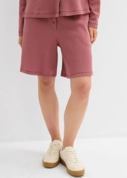 Outlet Pantalón corto sin cierre de algodón puro Mujer Conjuntos De Ropa|Shorts