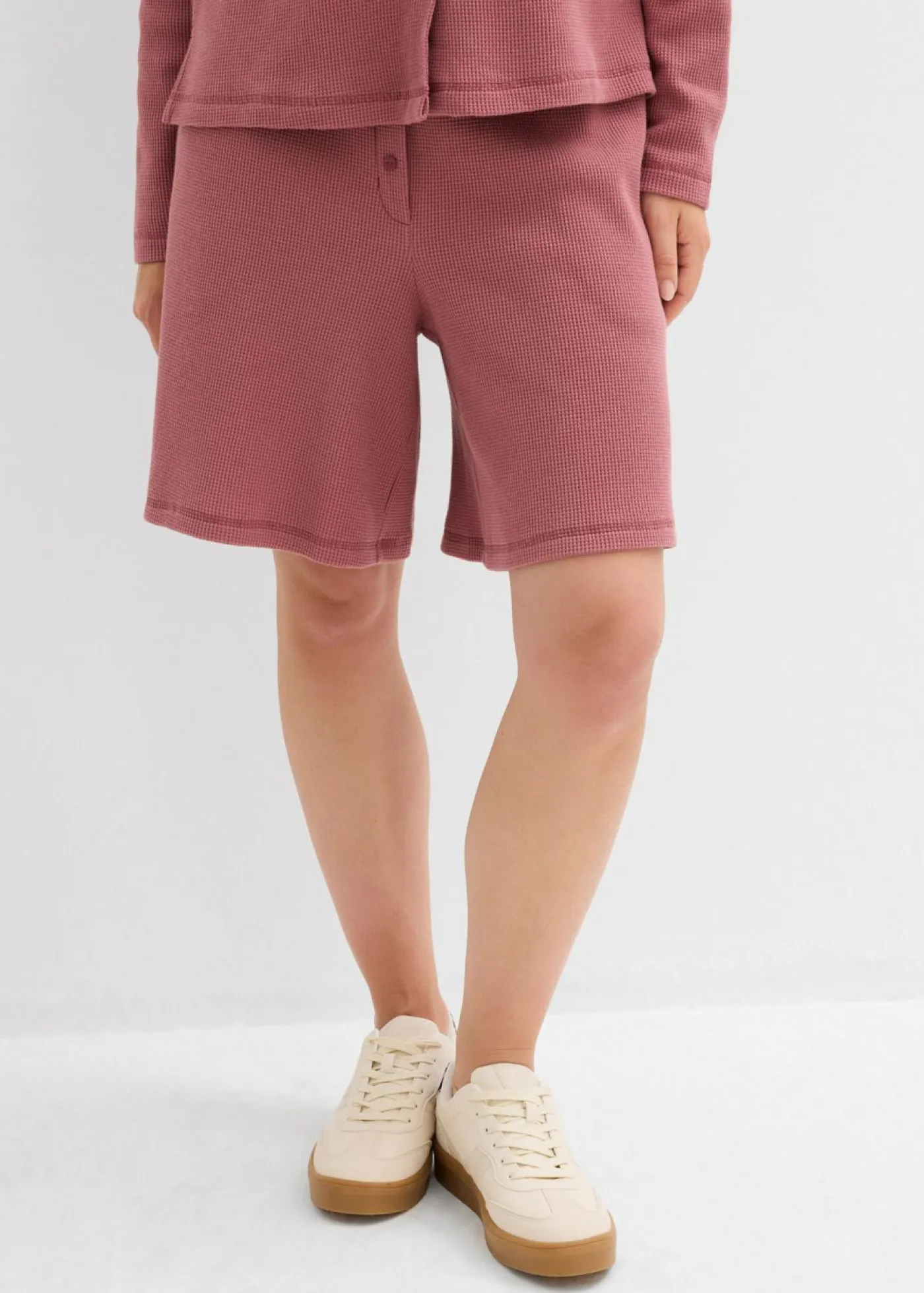 Outlet Pantalón corto sin cierre de algodón puro Mujer Conjuntos De Ropa|Shorts