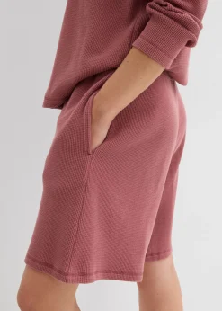 Outlet Pantalón corto sin cierre de algodón puro Mujer Conjuntos De Ropa|Shorts
