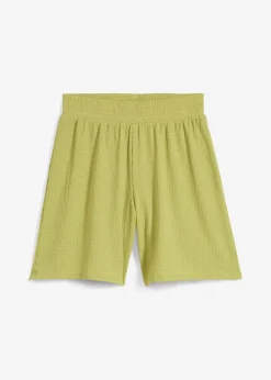 Pantalón corto sin cierre de crepé Mujer Conjuntos De Ropa|Shorts