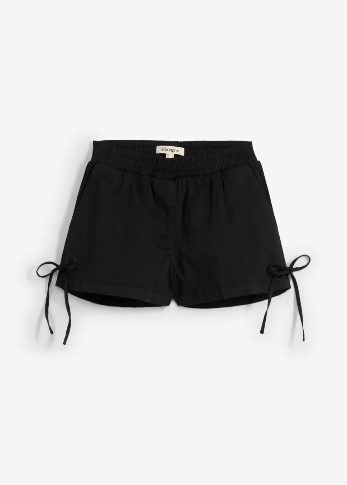 Outlet Pantalón corto sin cierre de mezcla de algodón elástico Mujer Shorts|Pantalones