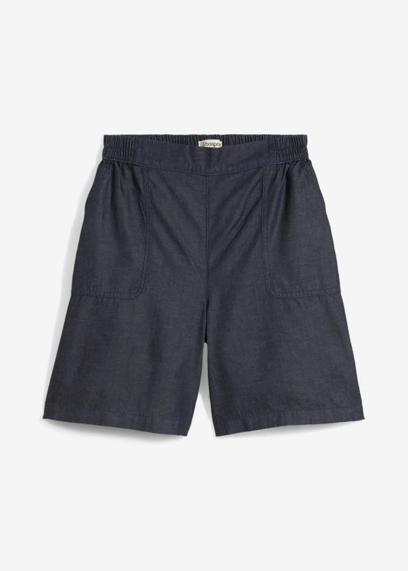 New Pantalón corto sin cierre con mezcla de lino transpirable Mujer Shorts|Pantalones