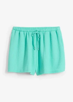 Hot Pantalón corto sin cierre de crepé estructurado Mujer Shorts|Pantalones