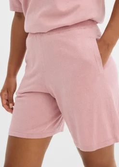 Online Pantalón corto sin cierre de punto fino Mujer Conjuntos De Ropa|Shorts